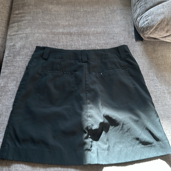 Nike Golf Skirt Skort Womens 6 Black Tour Performance Dri Fit Zip Pockets Lined - Picture 4 of 8